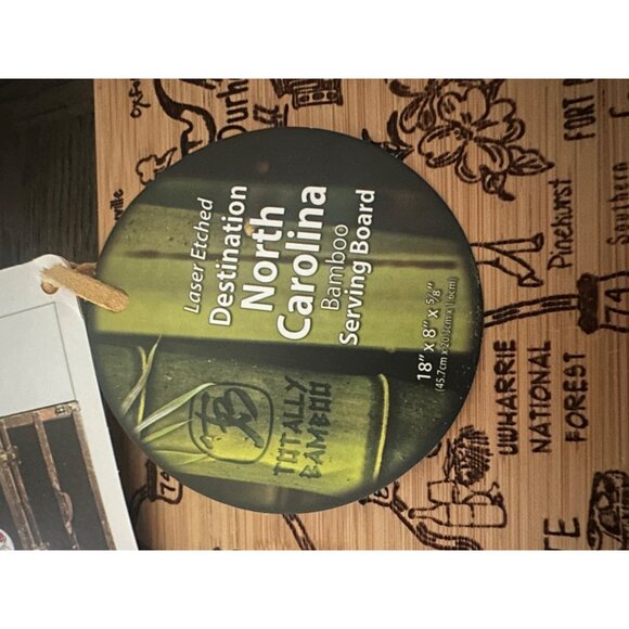 Destination North Carolina Bamboo Cutting & Serving Board - Picture 8 of 9